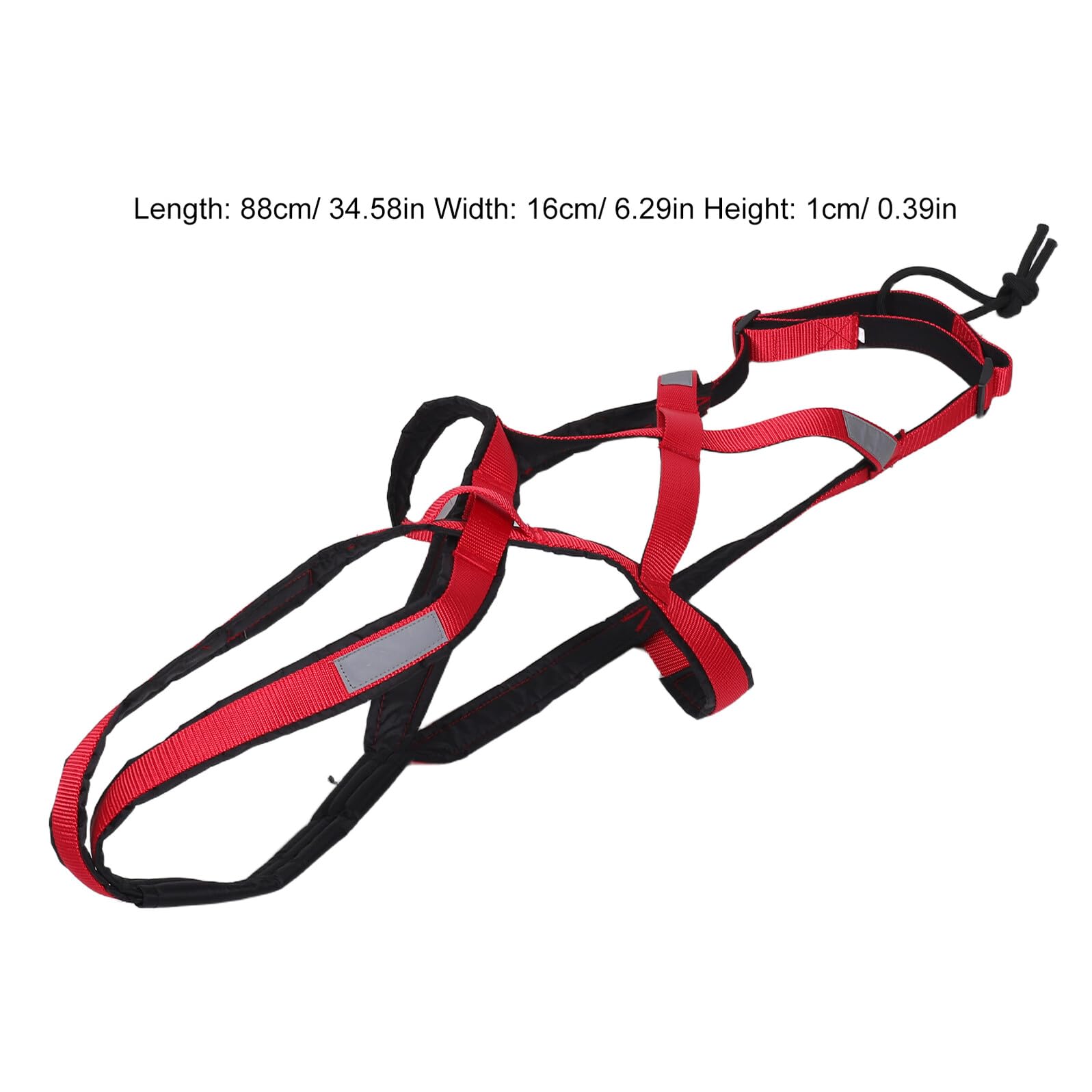 Arnés Ajustable para Perros Grandes XXL con Chaleco Resistente de Nailon, Tiras Reflectantes para Paseo Nocturno, Arnés para Trineo, Correr y Ciclismo