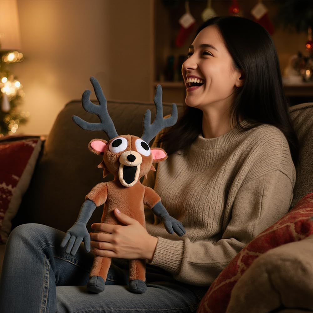 Kouipoie 99 Nights In The Forest Plush Toy,The Deer Villain Collectible Soft Toy,Game-Inspired Stuffed Animal For Kids & Adults,Cuddly Plushie Gift For Christmas,Halloween & Birthdays. (2PCS) - Image 3