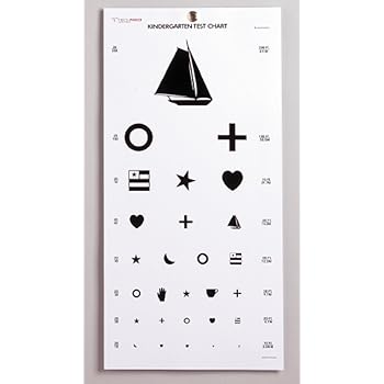 amazoncom kindergarten eye chart 22 x 11 beauty