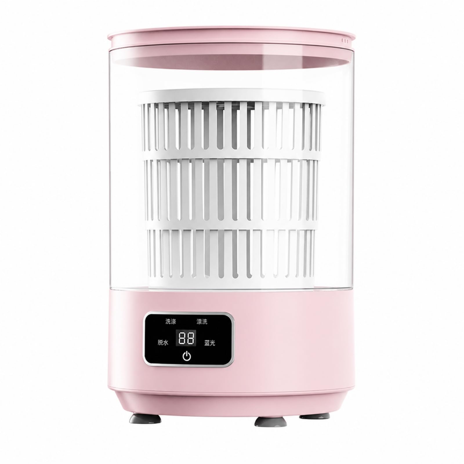 Mini Lavadora Compacta Semiautomática con Temporizador Digital y Drenaje Manual para Lavar Prendas Íntimas y Accesorios Tela en Dormitorios O Cocinas.,