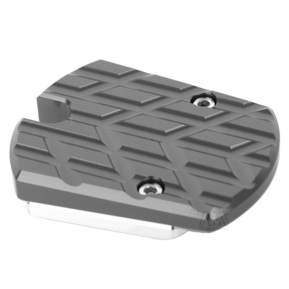 Nuovi Accessori per Moto in Alluminio Pad di Estensione del Supporto Laterale Ingranditore del Cavalletto per Yamaha Xmax 125 250 300 (Titanio