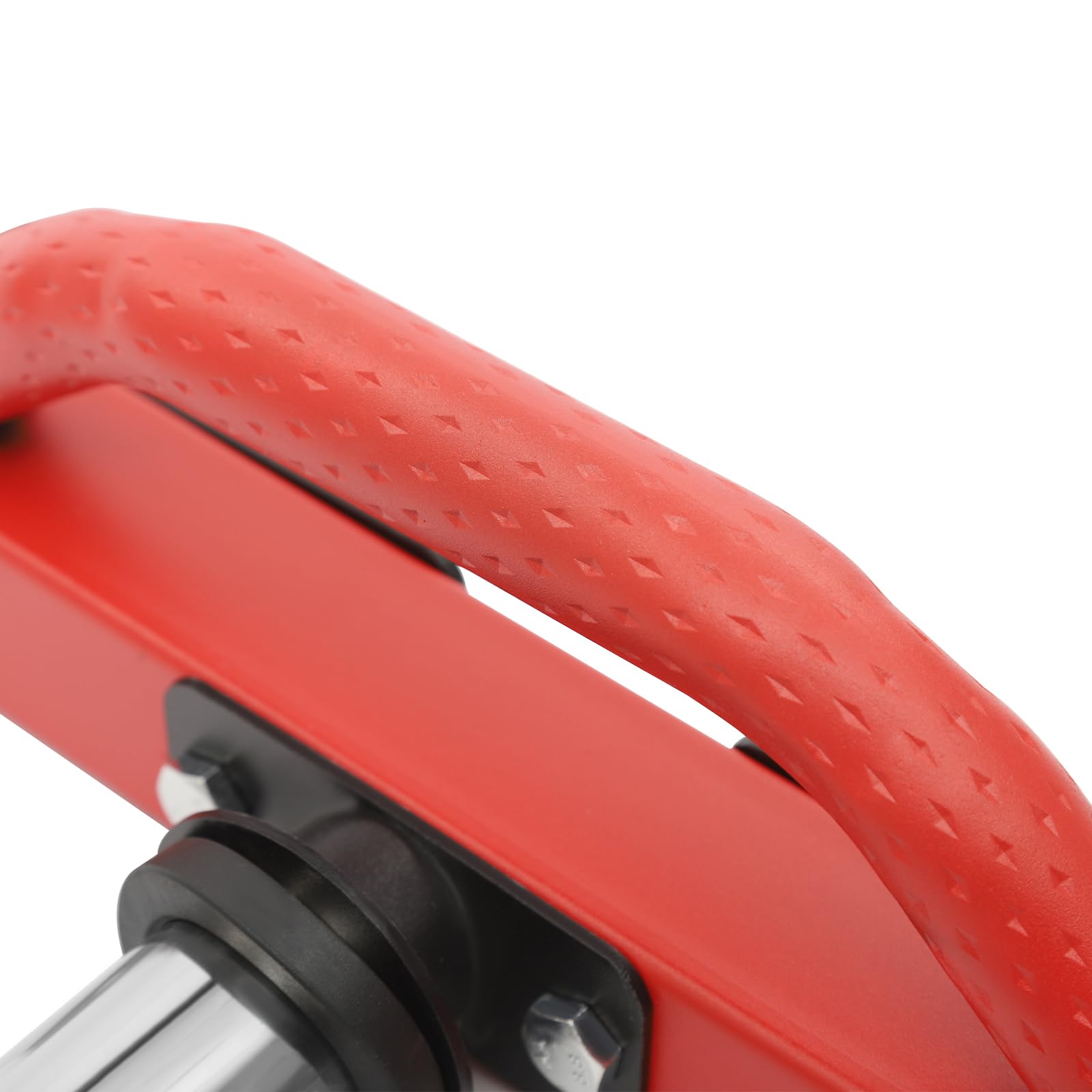 Trap Bar 50 mm attacco Hex Bar 142 cm per sollevamento e squat fino a 150 kg manubrio con clip a molla per allenamento a casa, palestra, tricipiti, rosso