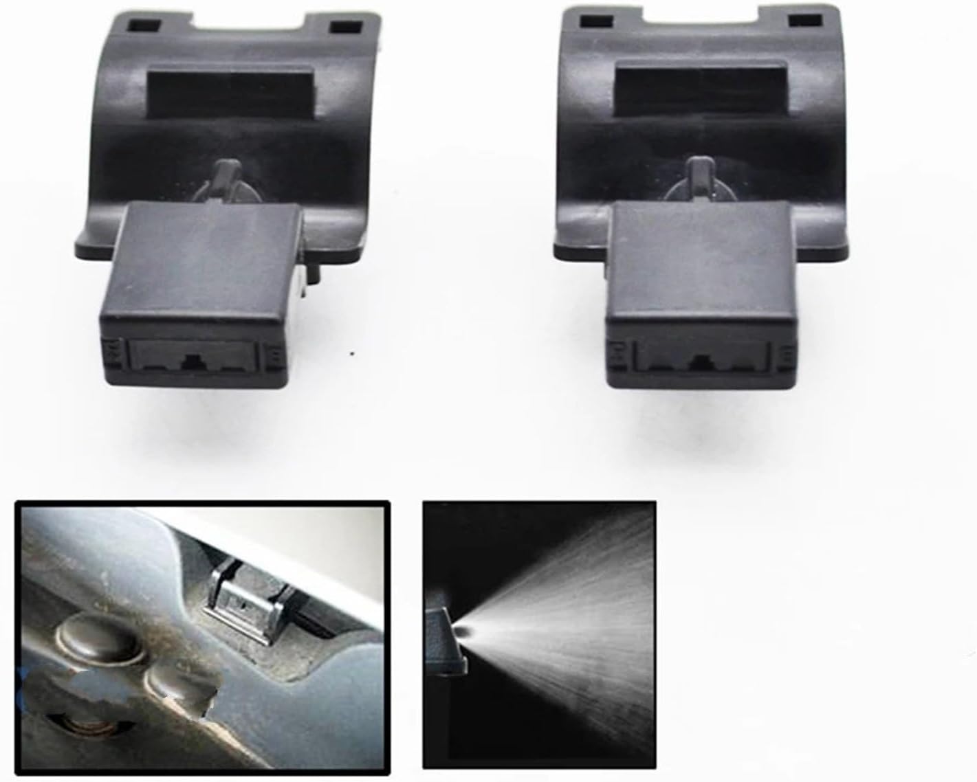 2 Pack Car Windshield Washer Wiper Water Jet Spray Nozzle for Toyota Auris E150 2006-2012 8538112300 image 3