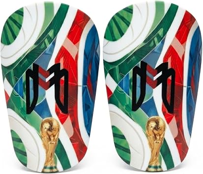 MediCaptain MiniGuards - Mini Shin Guards for Soccer Players - Tiny Shin Pads for Men, Women, Teens - Miniature Shin Guards 3.9 x 2.4 inch - Perfect for High Level Soccer Athletes