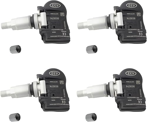 BOXI Cantidad (4) Sensor de presión de neumáticos TPMS apto para Chrysler 200 300 Sebring 2008-2013 / para Dodge Journey Avenger Caliber Grand
