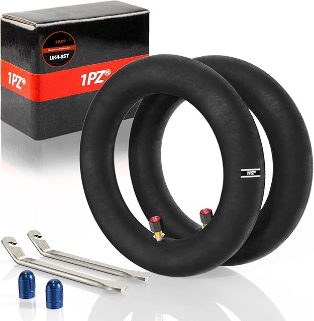 1PZ UK4-8ST 2 Pack of 8-1/2×2 Inner Tube Inflatable Anti-Slip Rubber for 8.5'' Xiaomi M365 / Pro Wheel Tyre Tire Electric Scooter with 2pcs Tire Levers