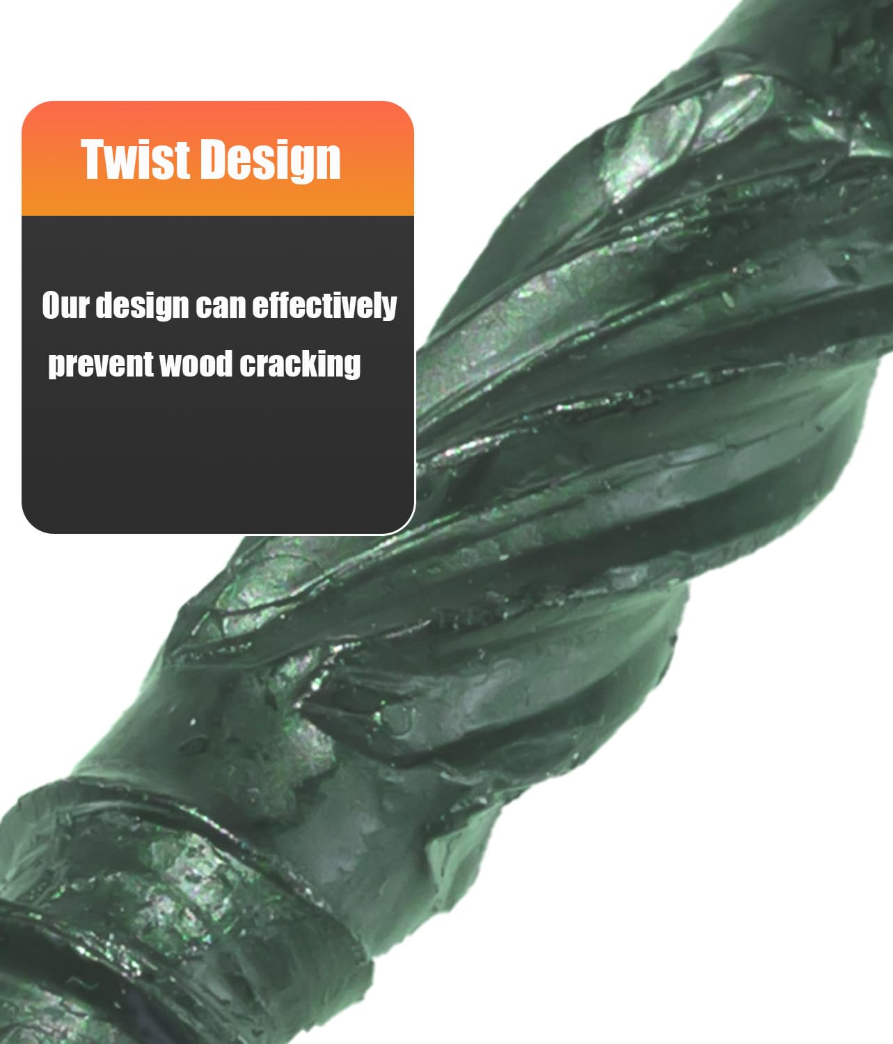 Structural Lag Screws 6 Inch, 50-Pack #14 X 6 Heavy Duty Green Timber Screws, Rust Resistant, Hex Head Outdoor Log/Landscaping Wood Screw, Drive Bit Included
