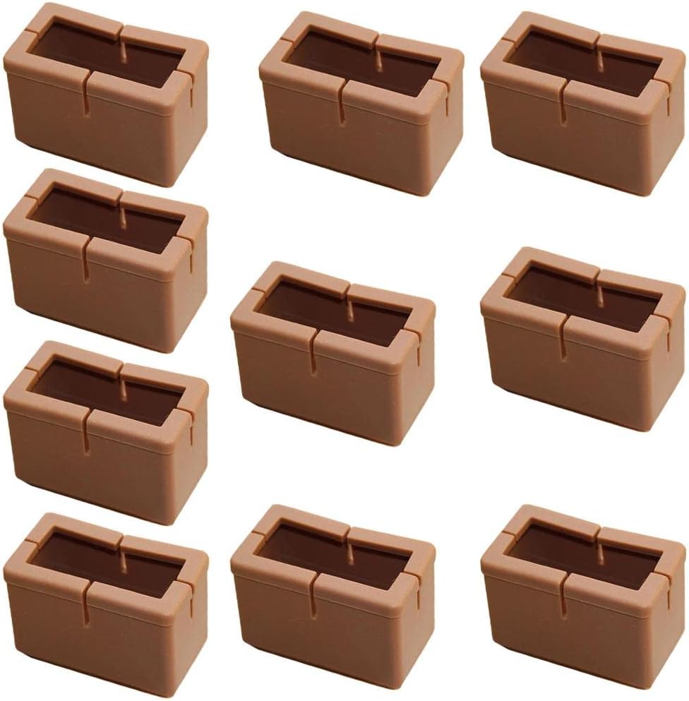 10 Pieces Table Chair Leg Floor Protectors Rectangular S| Furniture | Other Home Furniture||