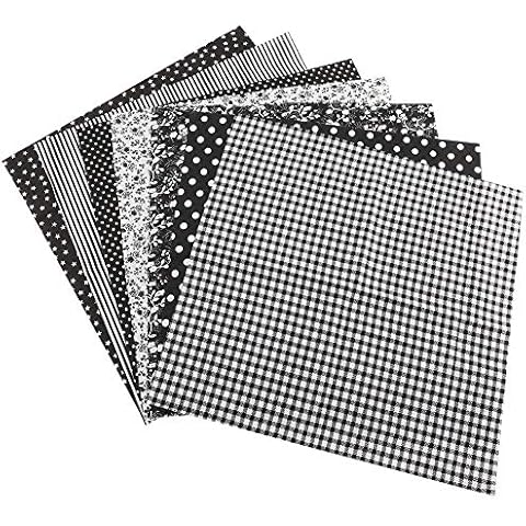 Eastbuy Baumwollstoff Patchwork Stoffe - 7 Stück Nähstoffe Patchwork Stoffe 100% Baumwolle DIY Baumwolltuch Cover