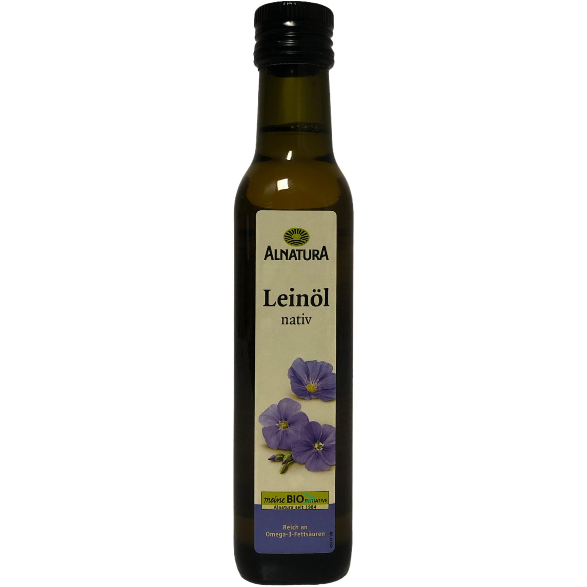 Alnatura Bio Leinöl kaltgepresst 6er Pack (6x250ml Flasche) + usy Block