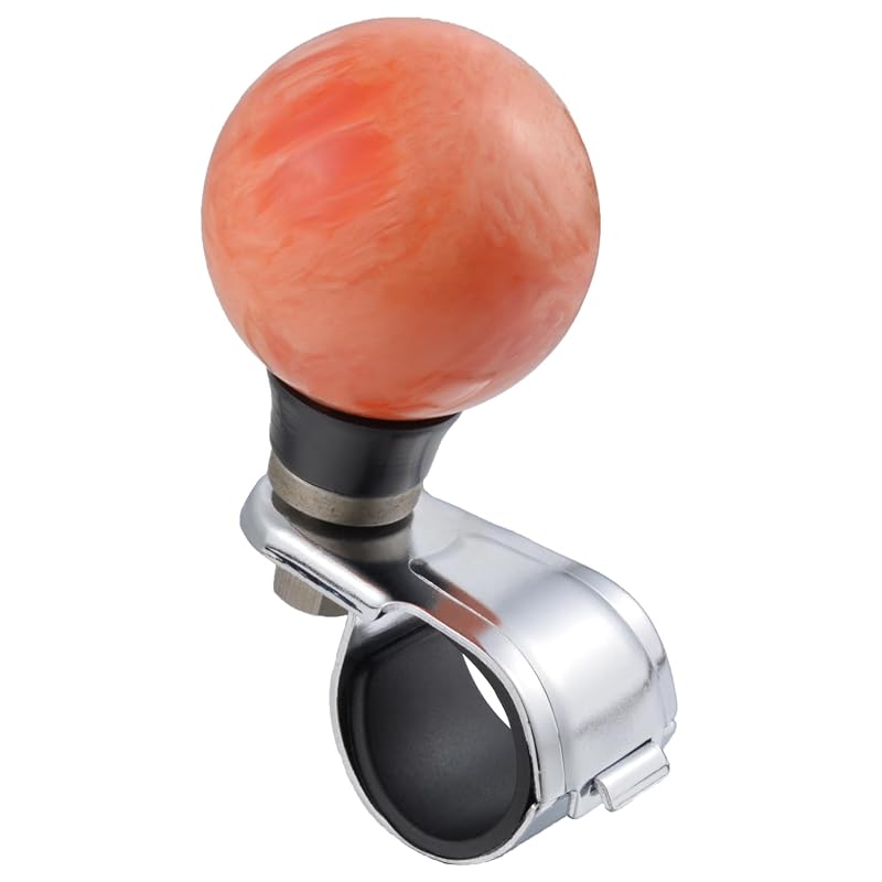 Girador de Volante em Formato de Bola Lunsom para Tratores, Empilhadeiras e Cortadores de Grama Laranja-rosa