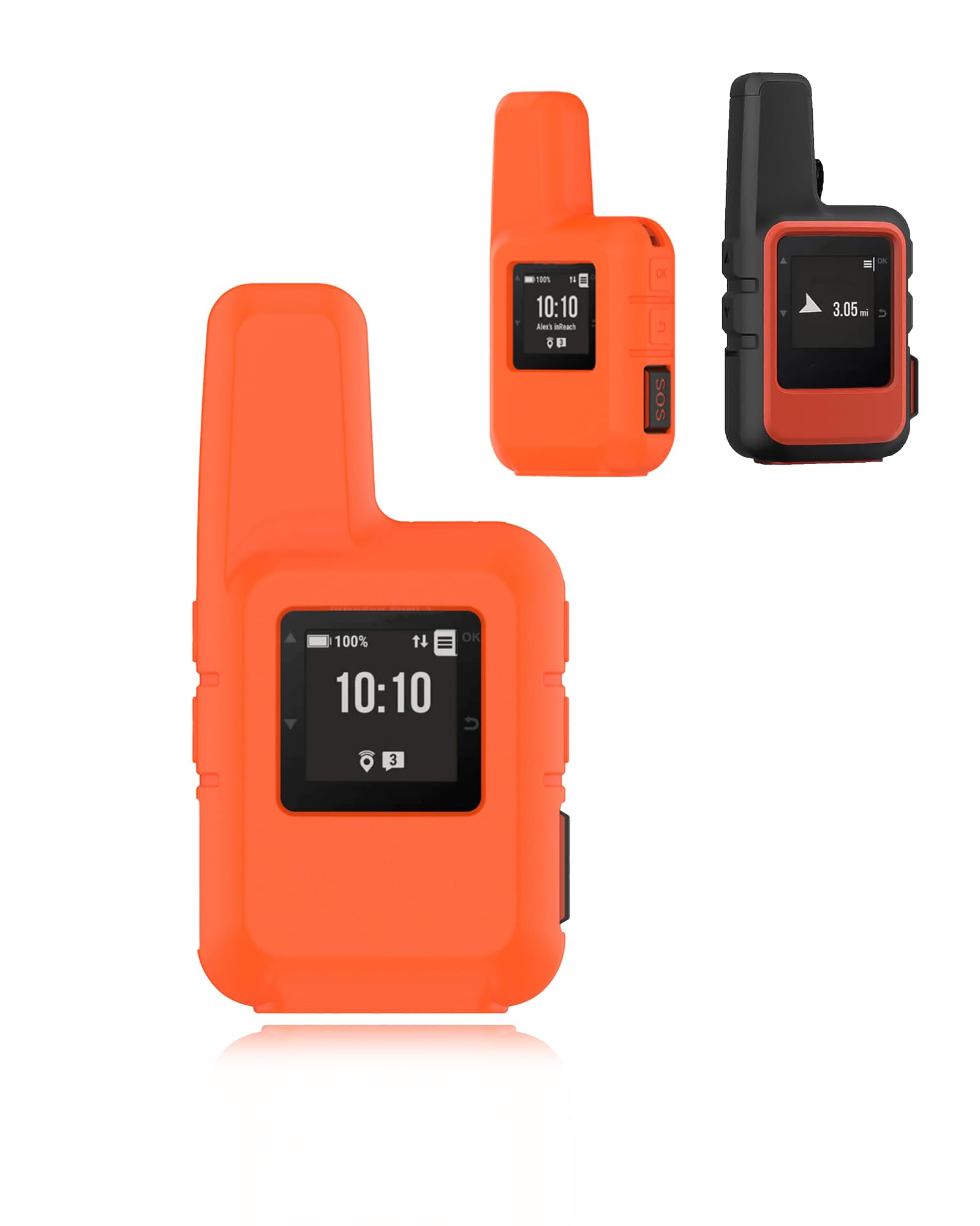 Etui do urządzenia łączności satelitarnej Garmin inReach Mini 2, toergy silikonowe etui ochronne, pokrywa z precyzyjnymi otworami – odporne na uderzenia, wodoodporne, wygodne w dotyku, pomarańczowe, 1