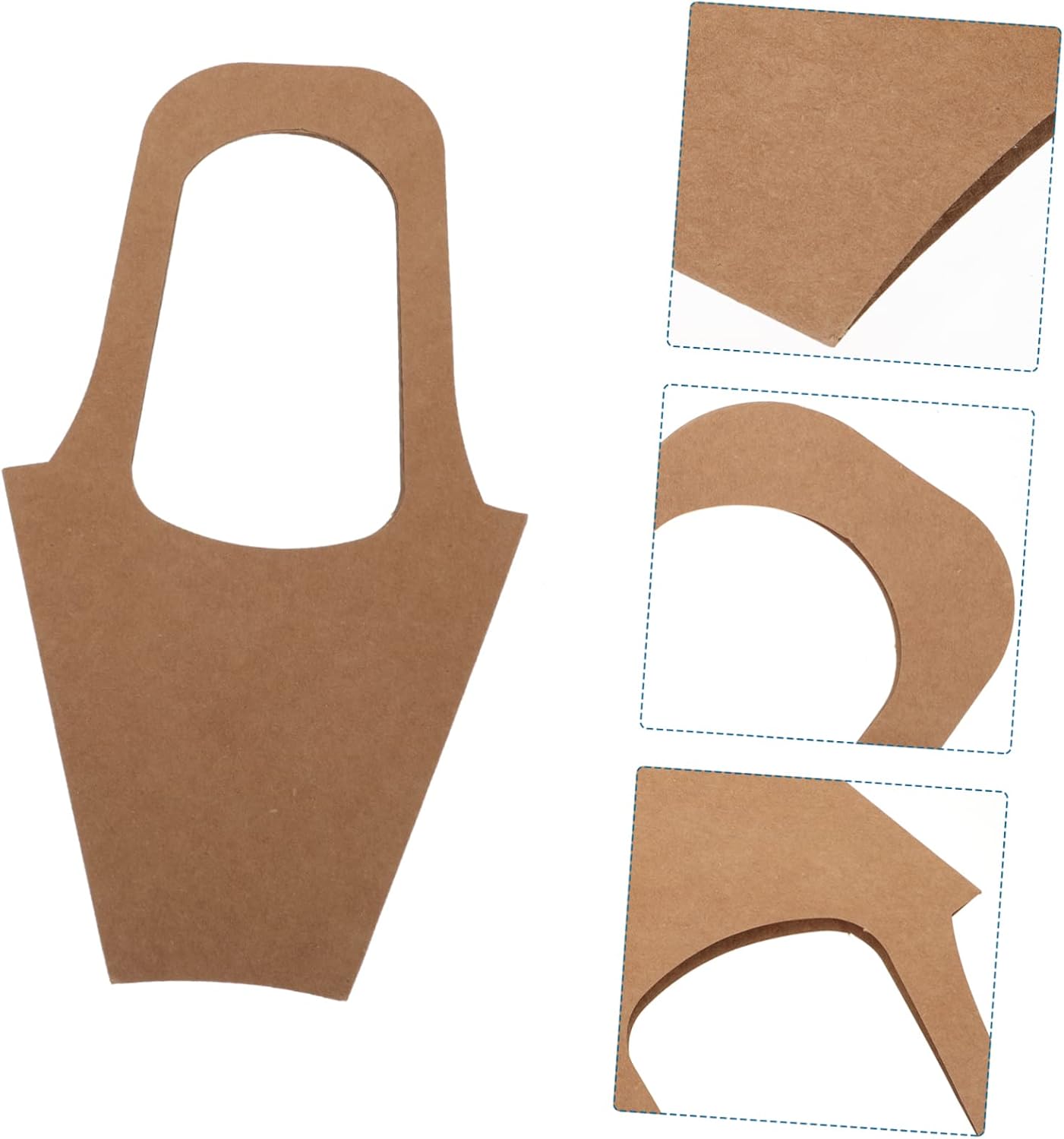 FOMIYES 15pcs Kraft Paper Handheld Bouquet Packing Bags Floral Wrapping Bags for Fresh Plants Dried Flowers Design for Valentine Day and Flower Shop Use
