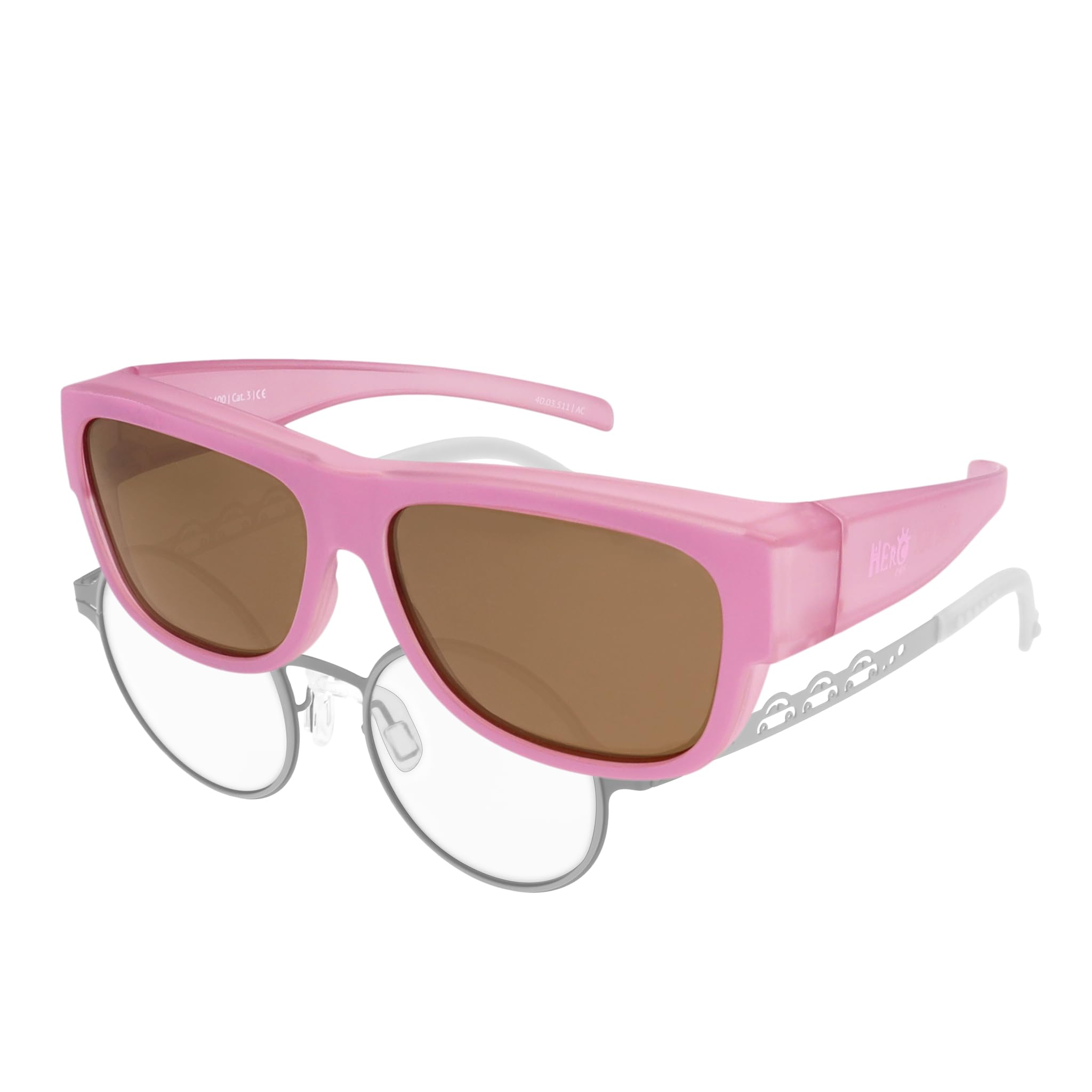 ActiveSol Lunettes de soleil sur-lunettes Hero-Eyes pour enfants, 5-10 ans, Polarizées, UV400