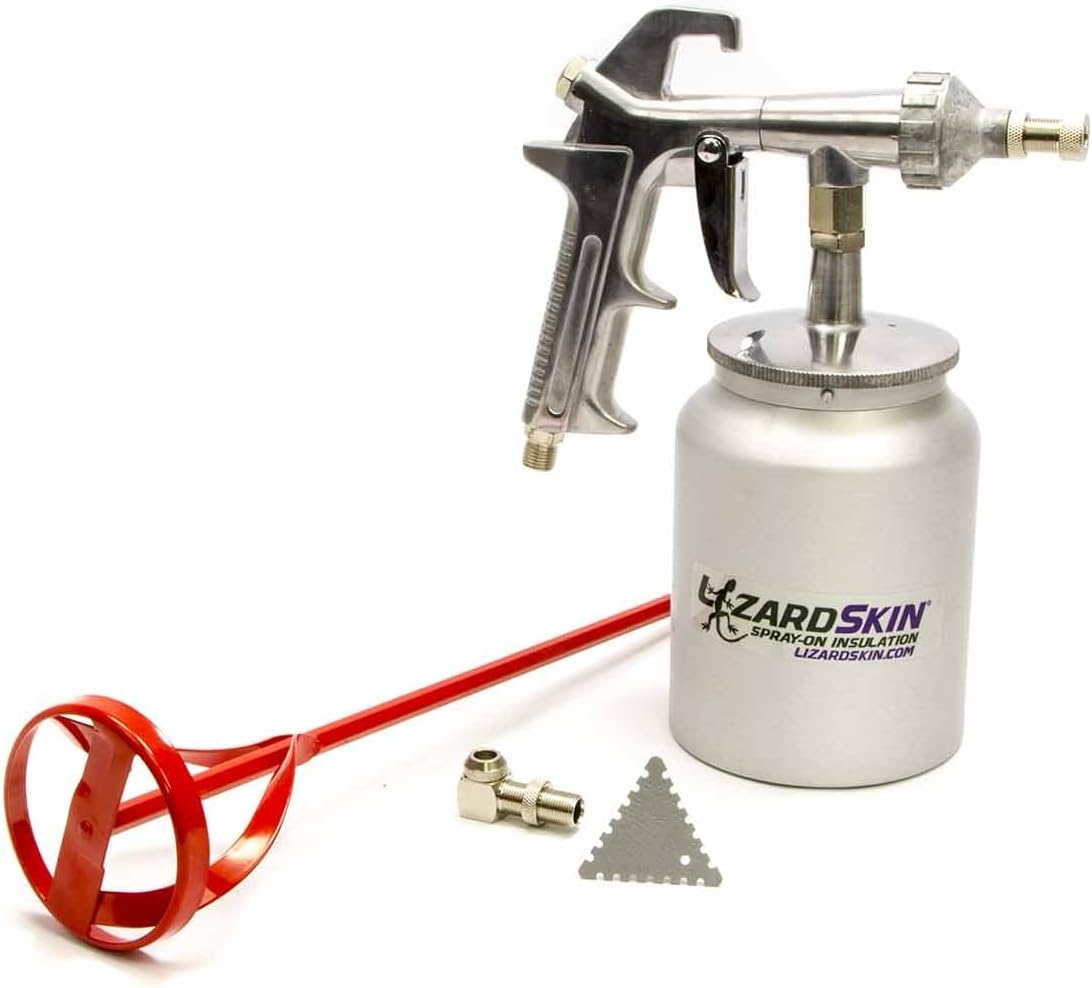 Lizard Skins Paint Gun, Super Pro Application Kit, Siphon Feed, 1 qt Cup, Mil Gauge/Stir Paddle, Spray On Barriers, Kit (50125)