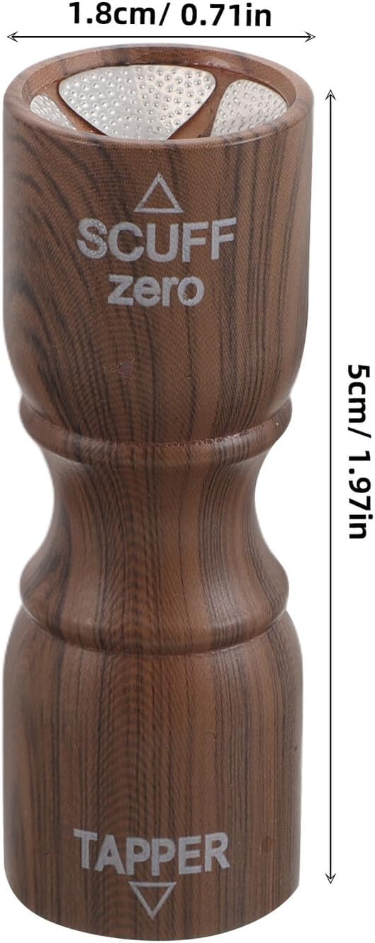 Billiard Cue Tip Repair Tool with Needle Snooker Butt Protector Elastic Wood Grain Pool Joint Cap for Players Cue Shaft Cover Brown