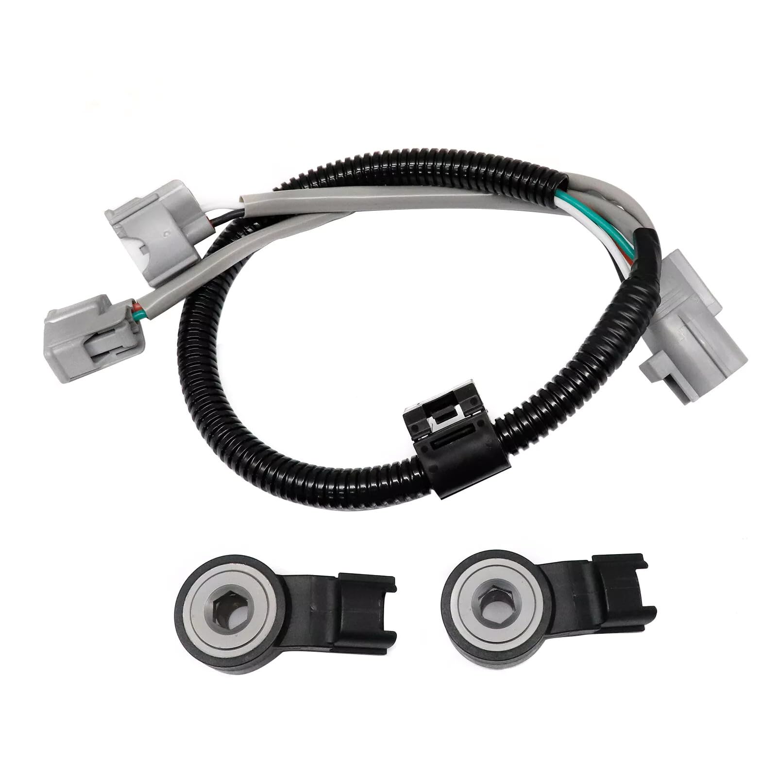 1 Set Engine Knock Sensor & Harness Wire For Toyota Tundra 4.0L 4.7L 5.7L 2005-2009 Sienna 2.7L 3.3L 3.5L 2004-2012 82219-08010 TAPDRA Spare Part