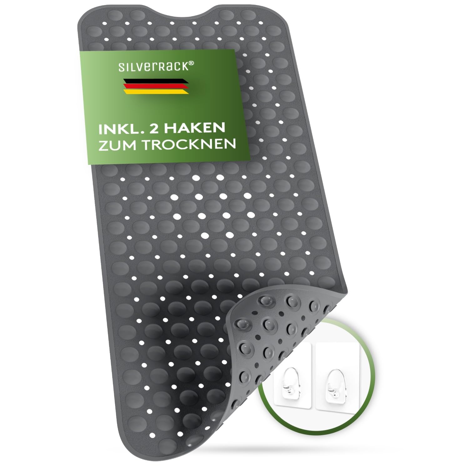 Tappetino Doccia Antiscivolo Trasparente 100x40cm - Anti Muffa, Lavabile, Sicuro Per Bambini E Anziani - Foto 5