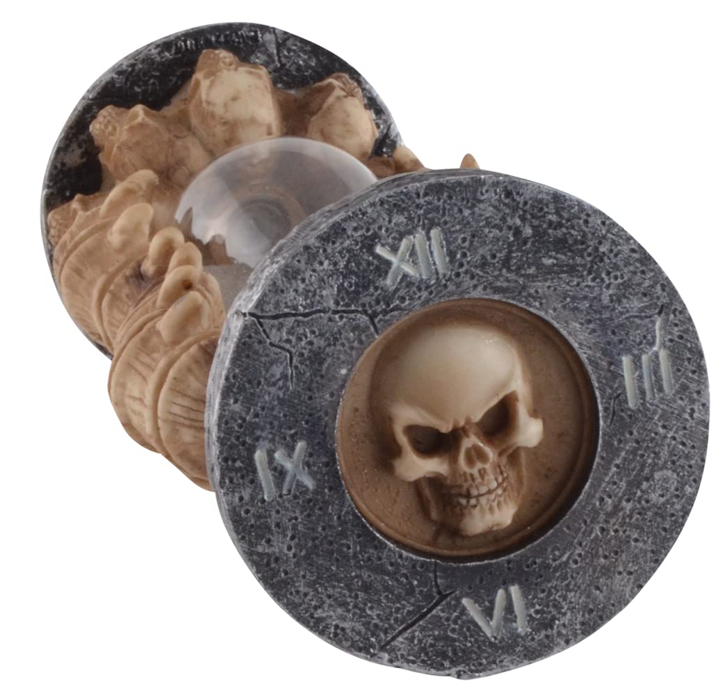 Memento Mori - Reloj de arena con calaveras