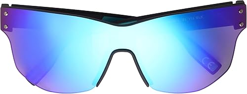 Miniatura 2 de Easton Rival Shield - Gafas de sol deportivas, color negro, 5.433 in, Negro -