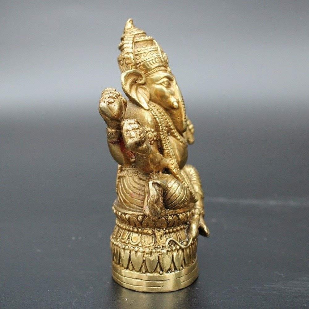 Posąg Buddy, figurka do medytacji, 12cm miedziana rzeźba słonia, dekoracje do domowego ogrodu ozdoby rzemiosło