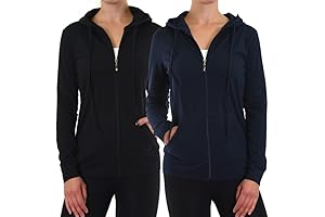 Sofra Lightweight Cotton 2-Pack Pullover Sweatshirt Hoodies