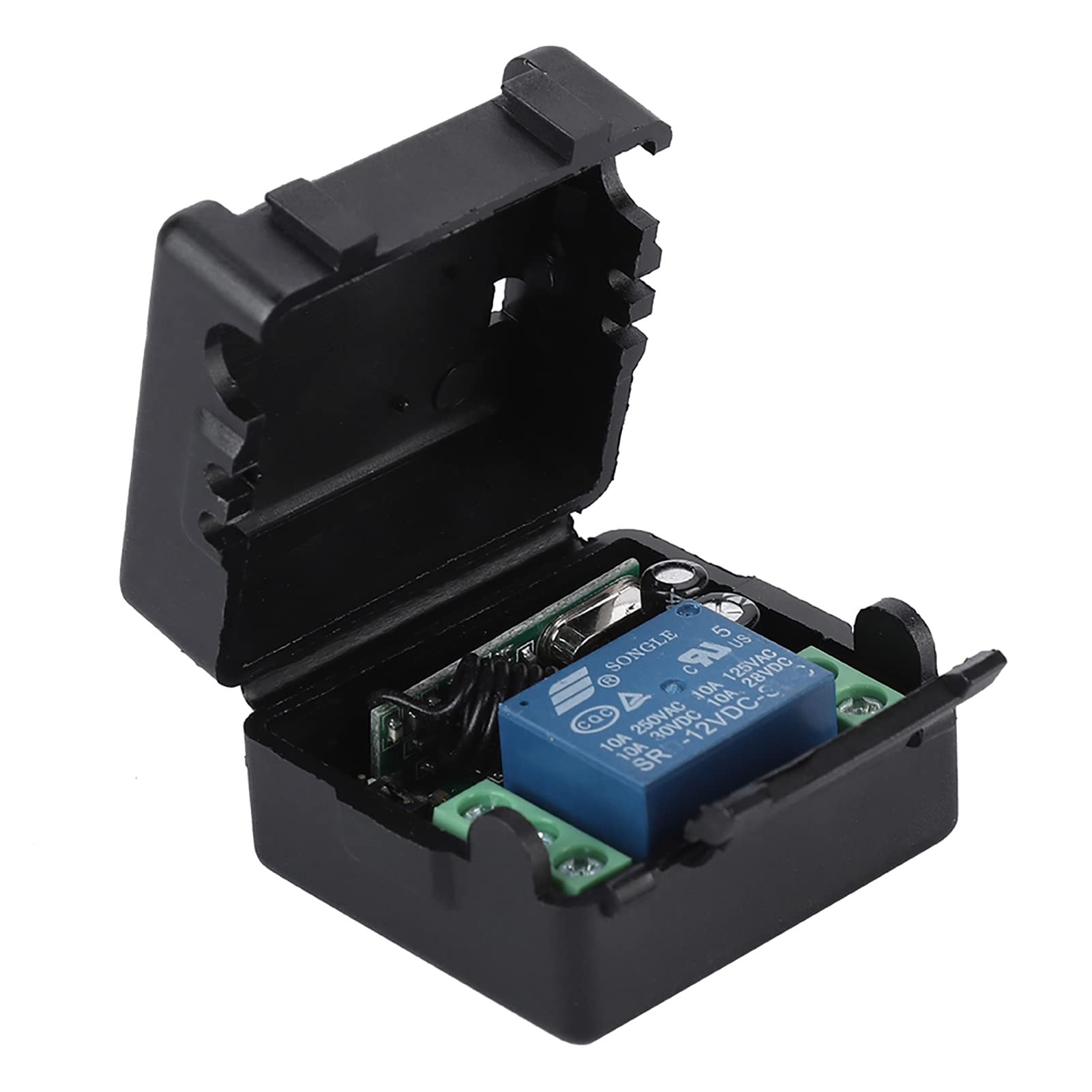 Garsent Interruptor de control remoto inteligente, interruptor de control remoto inalámbrico de una sola vía, receptor y transmisor de módulo de relé de 12 V