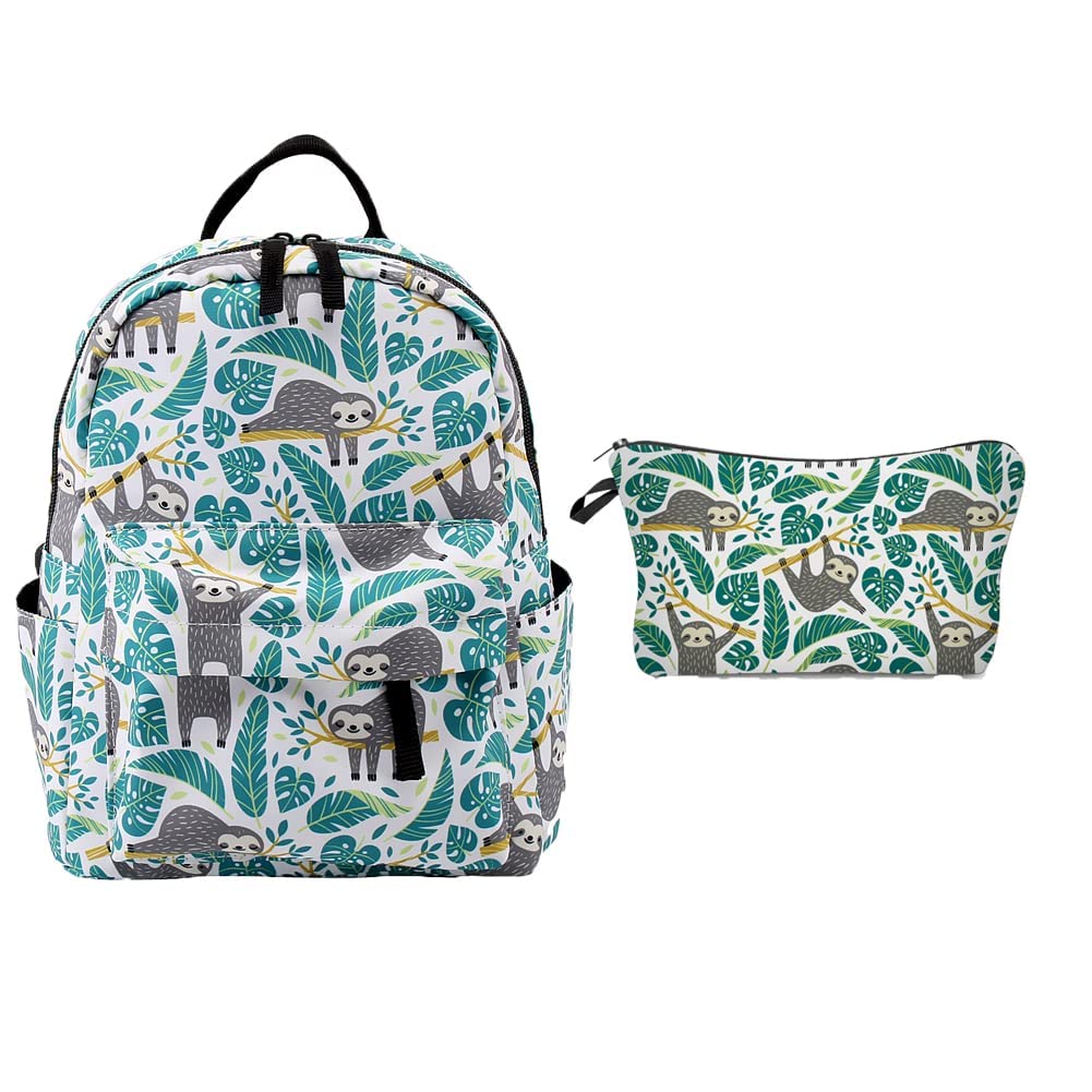 LOOMILOO Mini Backpack Small Makeup Bag Lattice Printed for Young Girls Gift, Waterproof Polyester Organizer for Purse