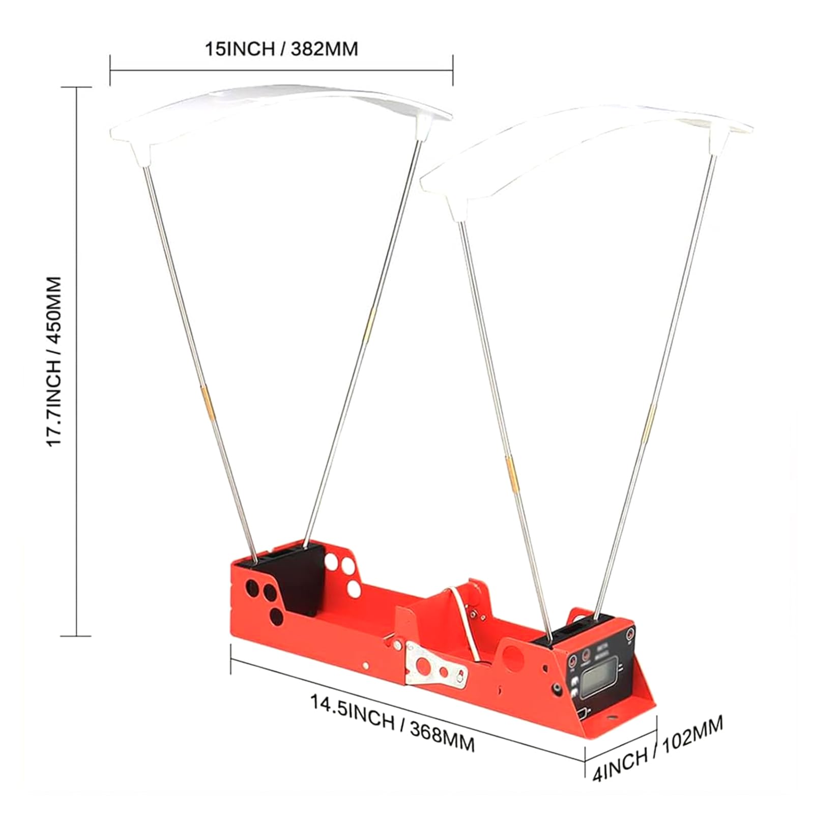 Cronógrafo de precisión balística, probador de velocidad de disparo con pantalla LCD, lecturas de FPS/MPS y rango de medición de 30/Fps a 7000/Fps, diseño plegable de soporte, para probar tirachinas