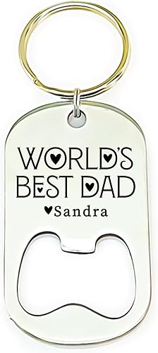 Personalized Dad Gift Bottle Opener Keychain Dad Gift Idea Dad Bottle Opener For dad Gift Idea Dad Christmas Gift Idea for Dad Birthday Gift