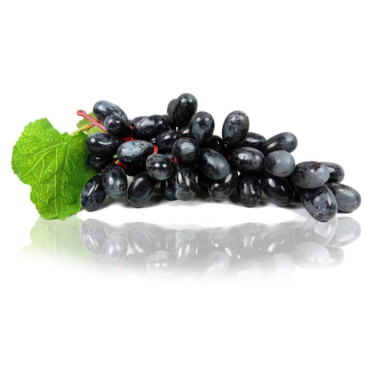 Reiki Crystal Products Artificial Grapes Plastic Fake Fruit Food Home Decor (Color : Black) 2