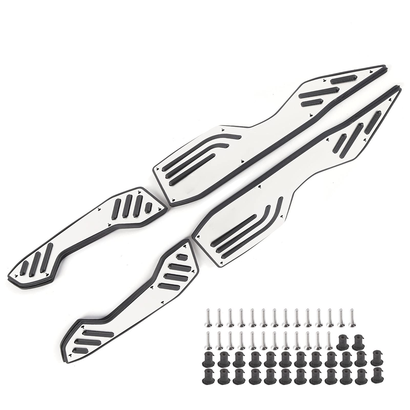 Wymiana pedału podnóżka motocyklowego dla NMAX155/NMAX150/NMAX125 2020 2021 ze stopu aluminium CNC z komfortem -poślizg komfort