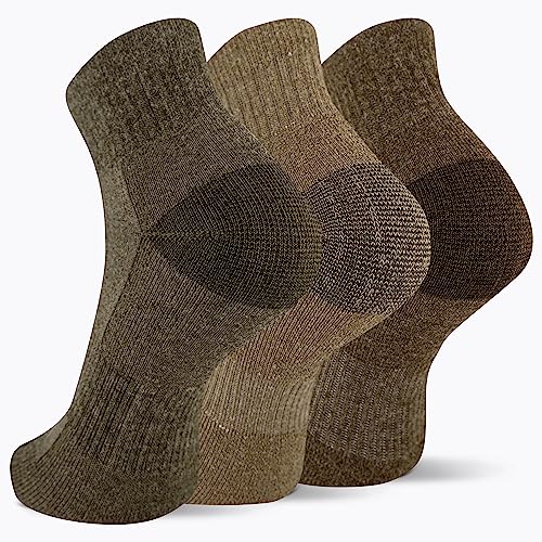 Merrell Men's and Women's Wool Everyday Hiking Socks - 3 Pair Pack - Cushioned2