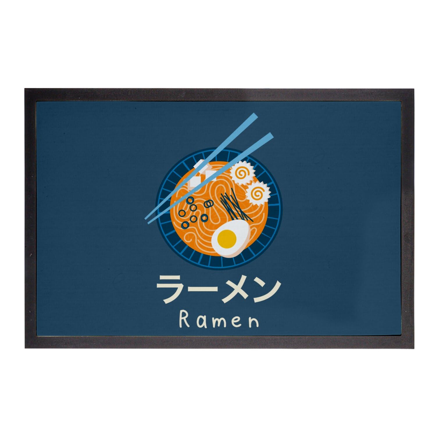 Paillasson Bleu Japonais Ramen Tapis Entrée Anime Manga