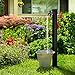 Produktbild Wassersäule aus Edelstahl, 95cm Vertikale Wasserzapfsäule Garten für den Außenbereich, Frostsichere Außenarmatur für Gartenarbeit, Autowäsche & Tierpflege (Square Colum with Dual Faucet, 60cm)