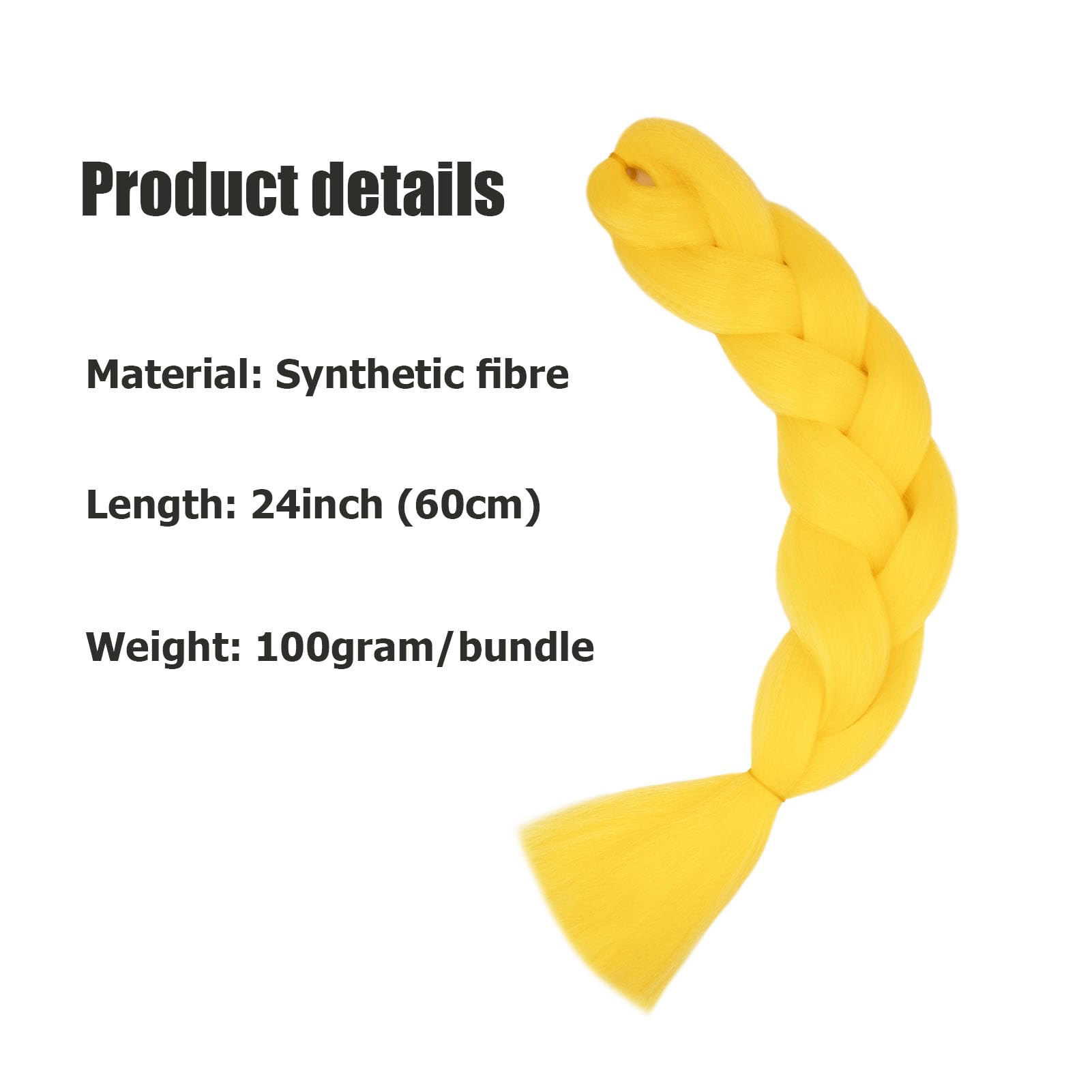 Cybelleza 24inch Ombre Jumbo Braids Hair Extensions Braiding Hair Pieces 1pcs Bundles Synthetic Jumbo Braid Hair Crochet Twist African Box - Image 2