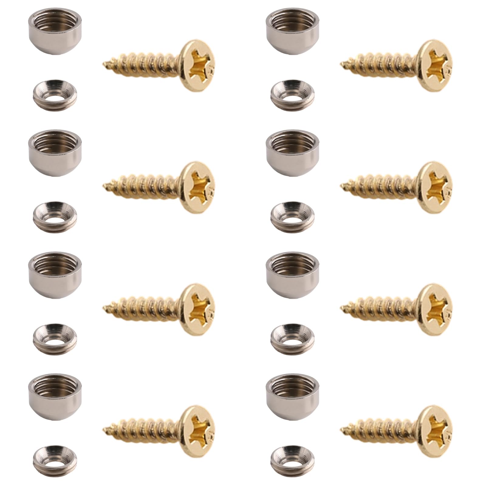 Hgenahgtf 9Mm Silver Of 8 Sturdy Brass Decorative Screws With Glass Caps For Furniture Fixing Rustproof Construction Furniture Hardware Glass Screw Caps