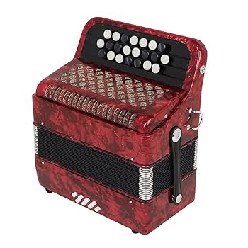 Amazon.co.jp: 22キー8ベースプロのアコーディオン、ストラップ