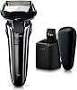 Panasonic ES-LV9W-S Ramdash Pro, Mens Electric Shaver with 5 Blades, Fully Automatic Cleaning Charger & Semi-Hard Case Included, Bath Use Capable, Silver