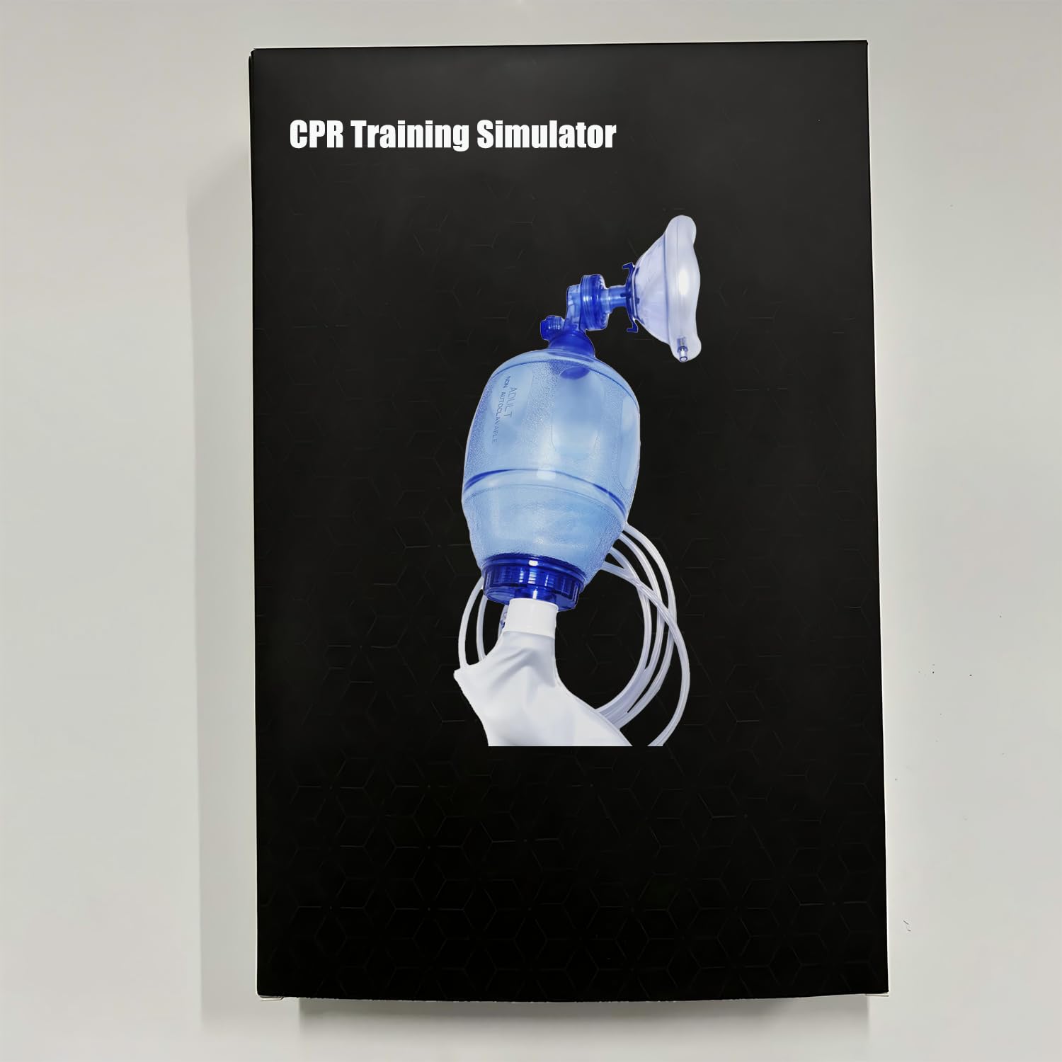 AMBU CPR Mask, EMT Grade, with Gloves and Wipes - Emergency Kit Trauma Kit First Aid Cabinet Refill