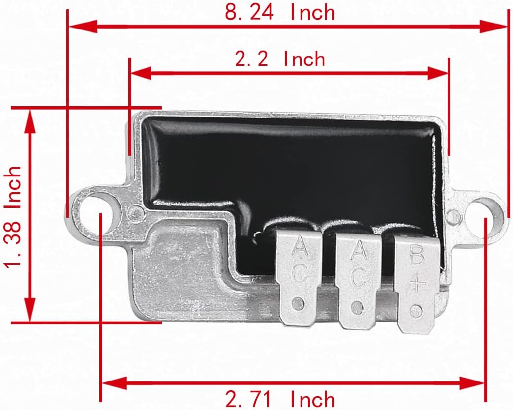 21066-7017 Voltage Regulator Fits for Kawasaki 21066 7017 Compatible with FS481V FS541V FS600V FS651V FS691V FS730V FR541V FR600V FR651V FR691V FR730V FX481V FX541V FX600V FX651V FX691V FX730V Engine