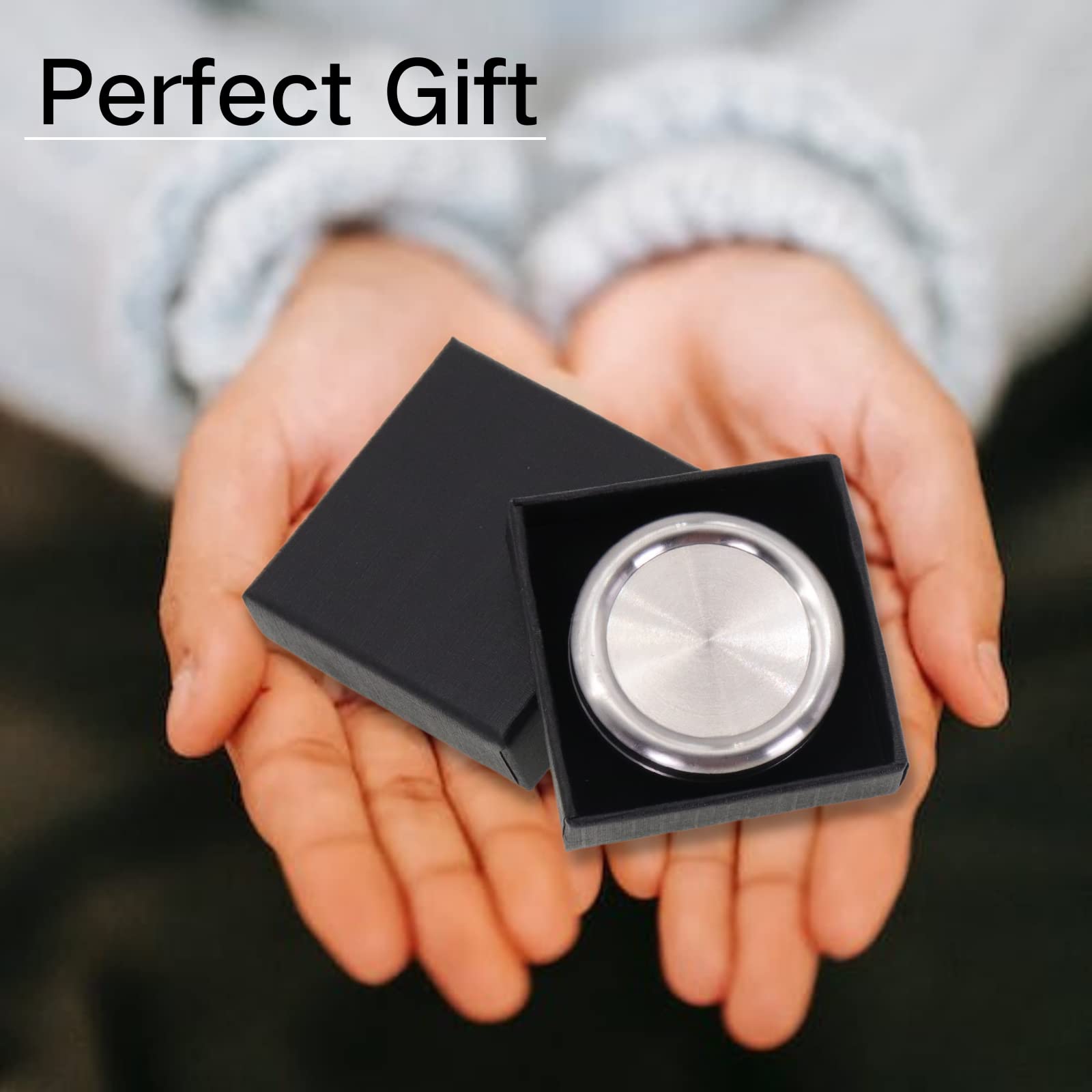 Clicker De Moneda Háptico Metálico – Deslizador EDC Para Tarjetas, Juguete Antiestrés Para Adultos