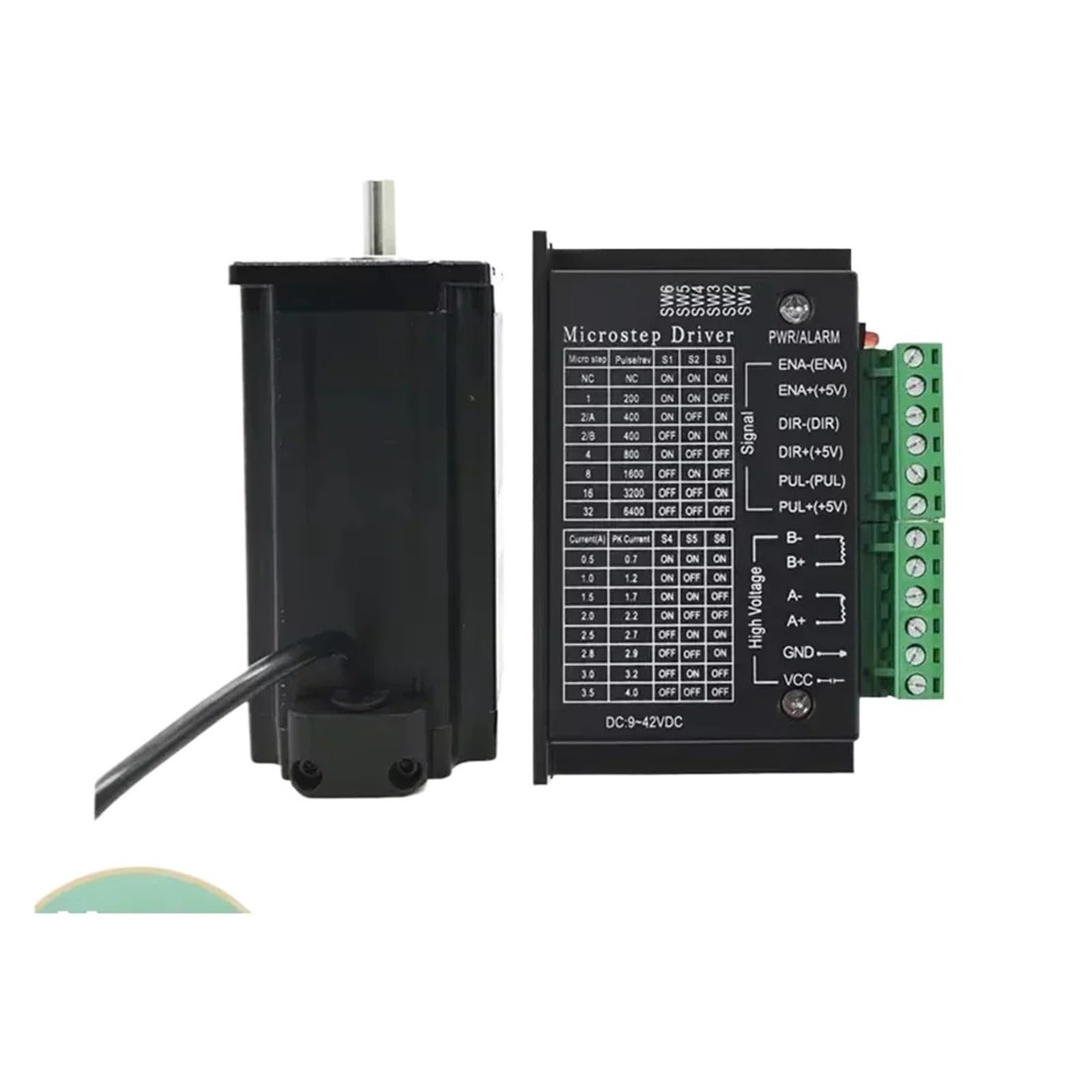 RCGKNNMUZ Stepper Motor Nema23 57mm Kit Stepper Motor Driver Power Supply Mach 3 Kit 1.2Nm 2Nm 3NM 2 Phase(3nm,Motor TB6600 Power)