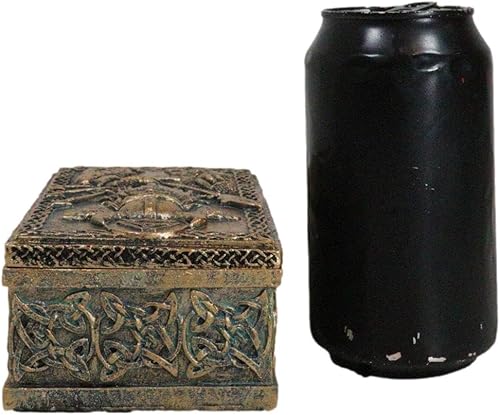 Miniatura 3 de Ebros Gift Nórdico vikingo Ragnarok Jefe de guerra, Dios Odín, el Padre Todo, con cuervos, flechas y símbolos de Valknut