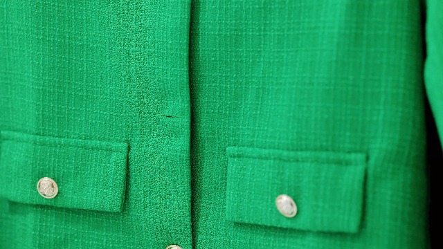 YEXPINE Cropped Tweed Blazer Jackets for Women Elegant Slim