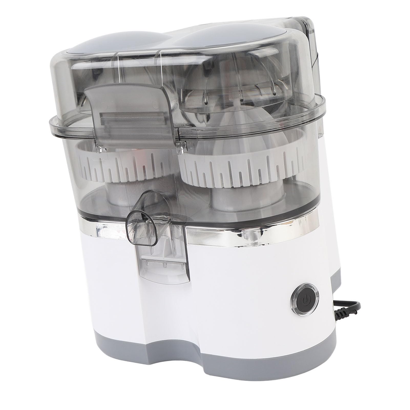 Denash Dual Head Electric Electric Citric Juicer Compact Juice -Extractor Máquina para Limones de Naranja Kiwi Grapefruit, Exprimidor Portátil para Estilo de Vida Rápido (WHITE)