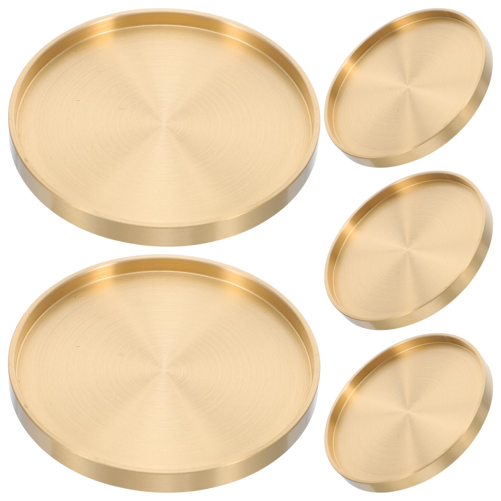 Verres en cuivre doré Beaupretty : lot de 5 tasses à café et thé stables pour maison et yoga