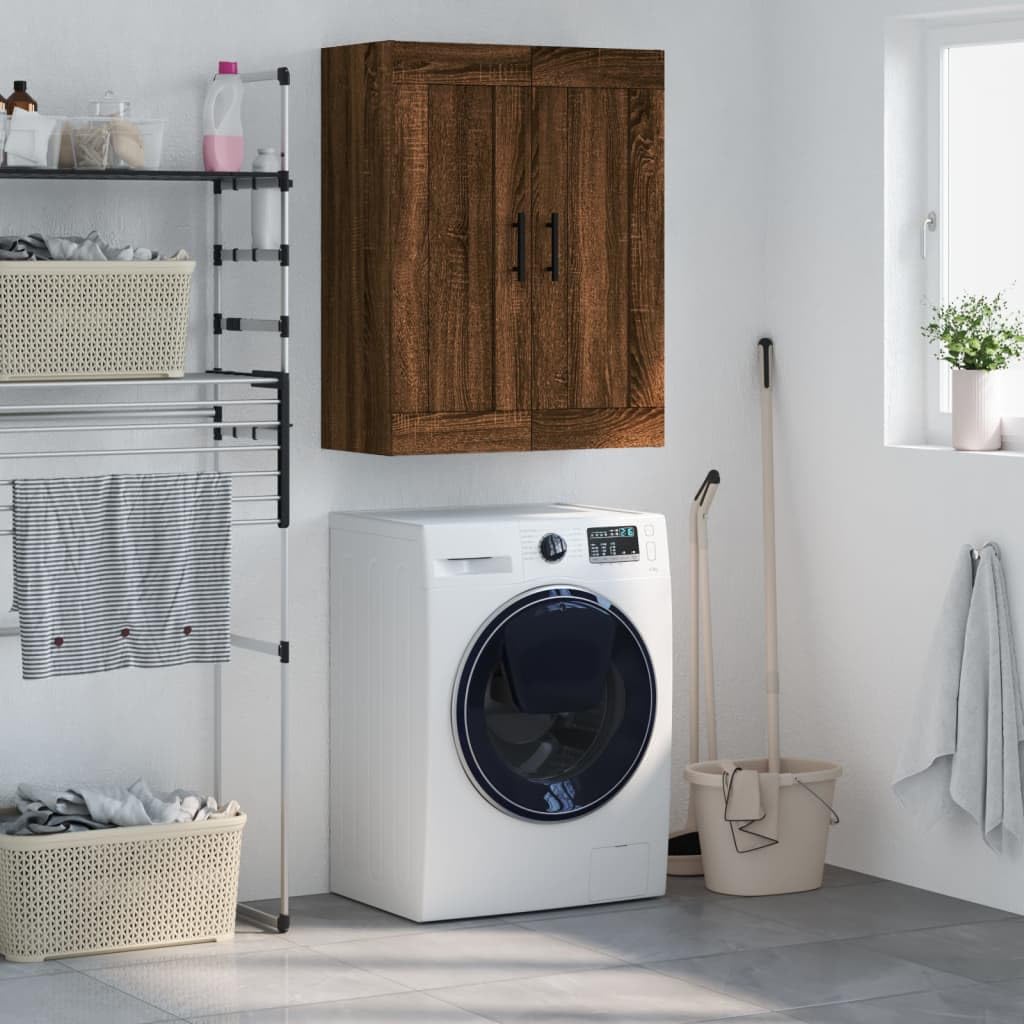 Credenza versatile da parete, 69,5 x 34 x 90 cm, materiale in legno per cucina, soggiorno, soggiorno