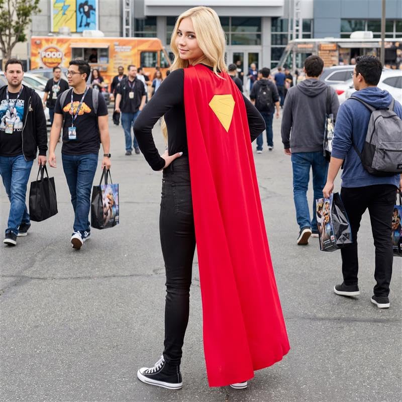 Capa de disfraz Supergirl Rubies para niñas miniatura 5