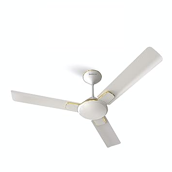 Havells Enticer 1200mm Decorative, Dust Resistant, High Power in Low Voltage (HPLV), High Speed Ceiling Fan (Pearl White Gold)